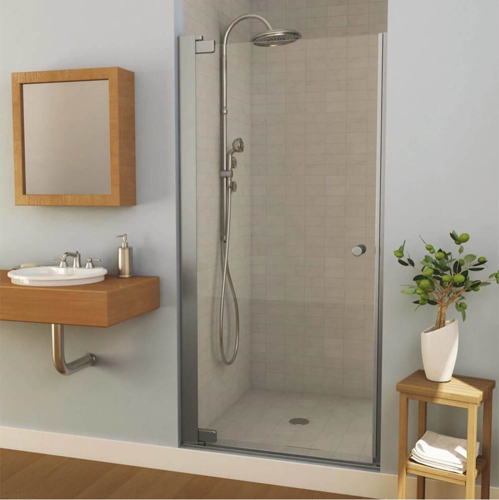 Madono 34.5-36.5 x 67 in. 6 mm Pivot Shower Door for Alcove Installation with Clear glass in Chrom