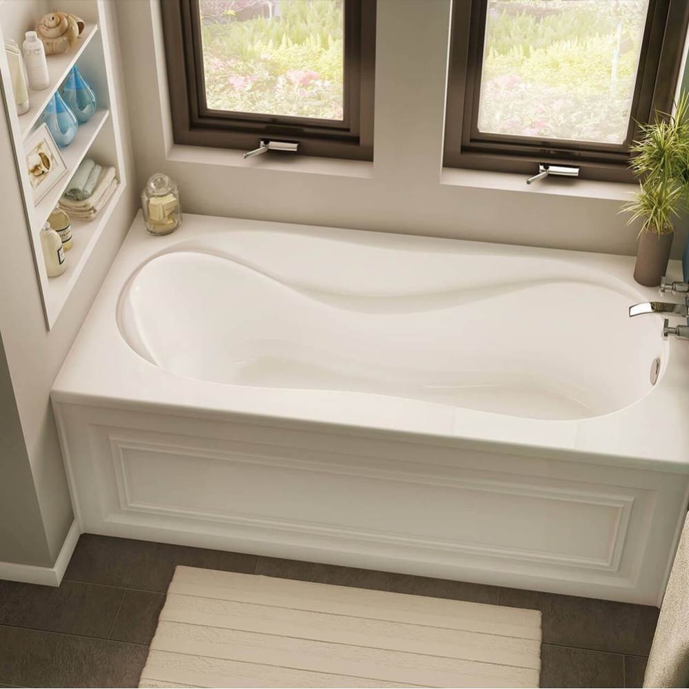 Brome 6030 Acrylic Alcove Left-Hand Drain Bathtub in White