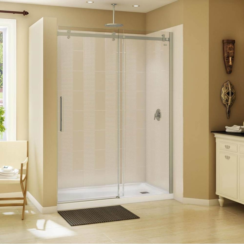 Olympia Square 6032 Acrylic Alcove or Corner Shower Base in White with Left-Hand Drain