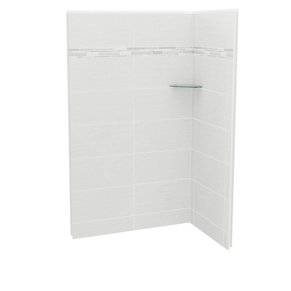 Utile 4832 Composite Direct-to-Stud Two-Piece Corner Shower Wall Kit in Origin Arctik