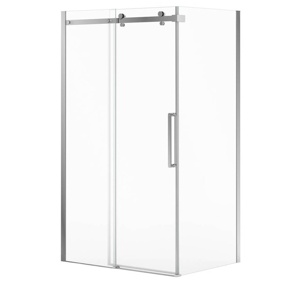 Halo Pro GS Return Panel for 32 in. Base with GlassShield® glass in Chrome