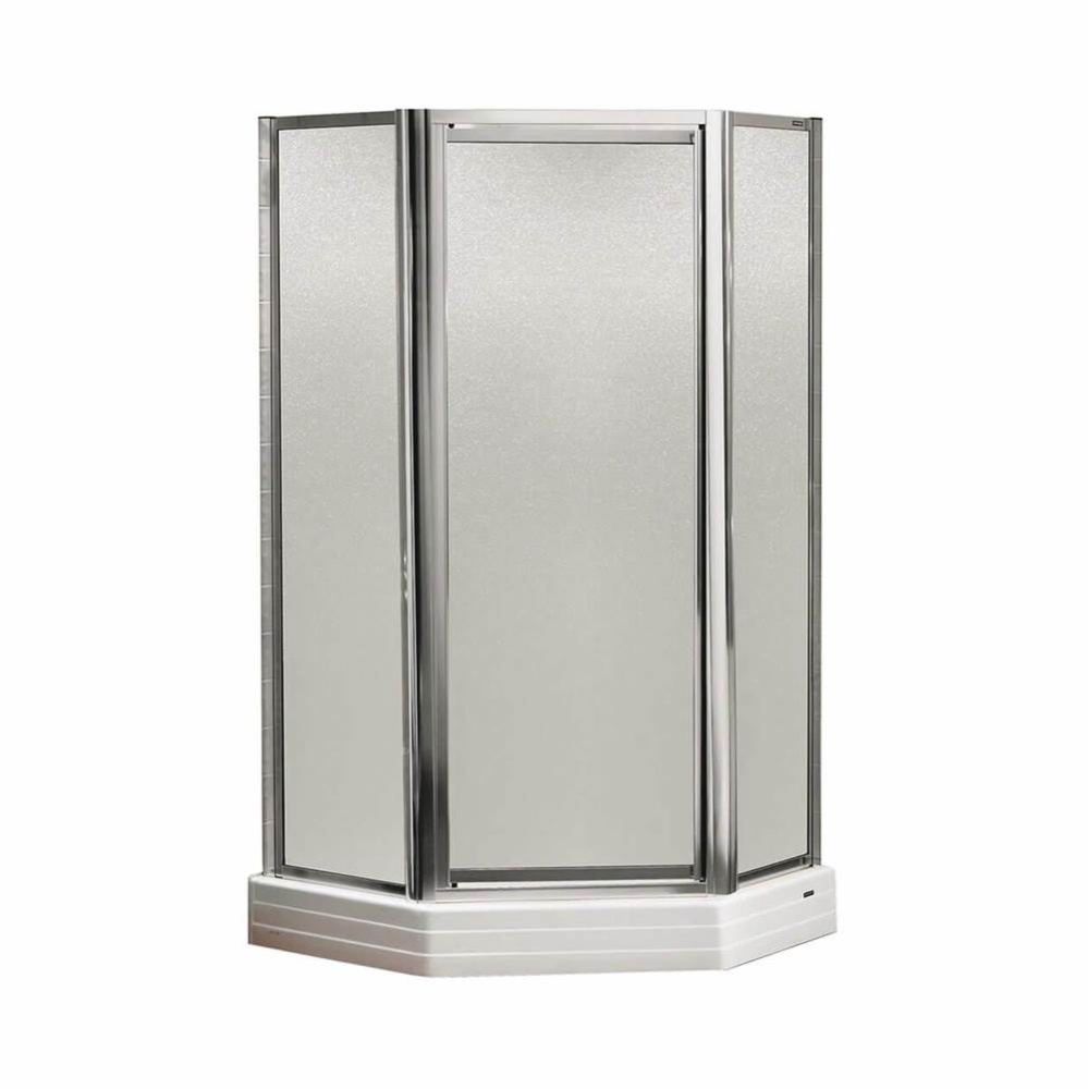 Silhouette Plus Neo-angle 36 x 36 x 70 in. Pivot Shower Door for Corner Installation with Hammer g