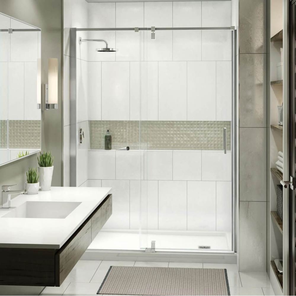 ModulR 60 x 78 in. 8 mm Pivot Shower Door for Alcove Installation with Clear glass in Chrome