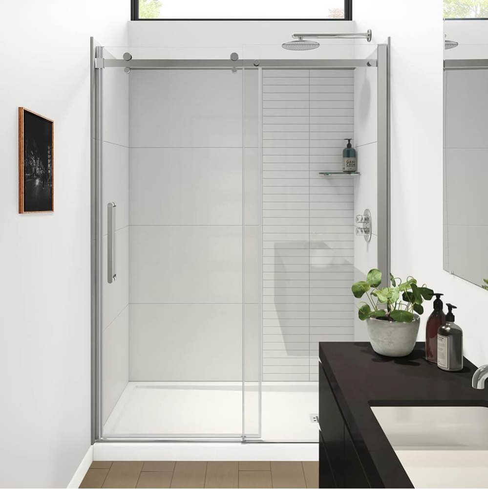 Halo Pro GS 56.5-59 x 78.75 in. 8mm Sliding Shower Door for Alcove Installation with GlassShield&#