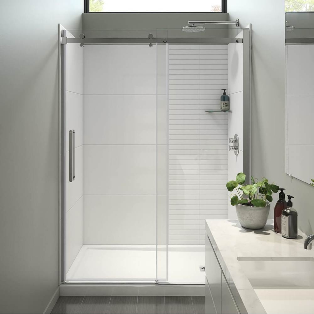 Halo Pro 56.5-59 x 78.75 in. 8mm Sliding Shower Door for Alcove Installation with Clear glass in C