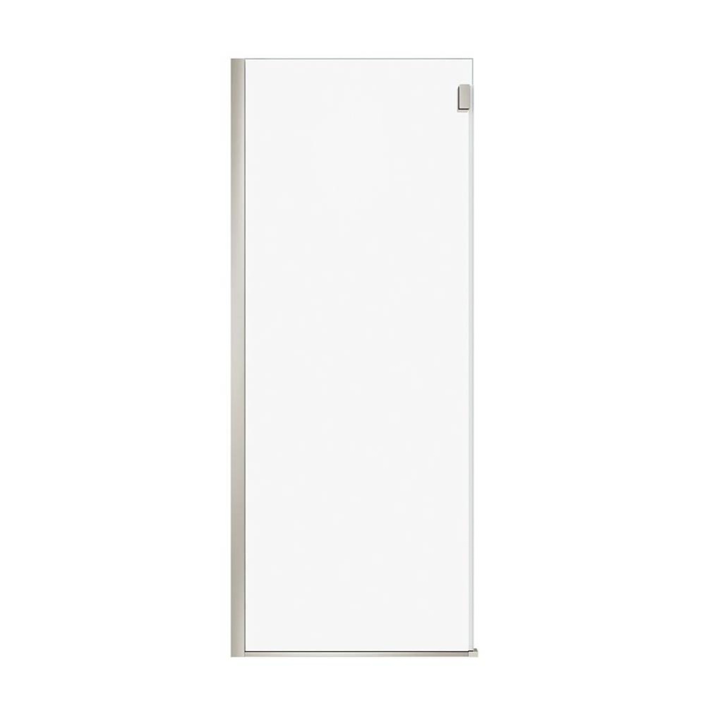 Duel Alto Return Panel for 32 in. Base with Clear glass in Brushed Nickel