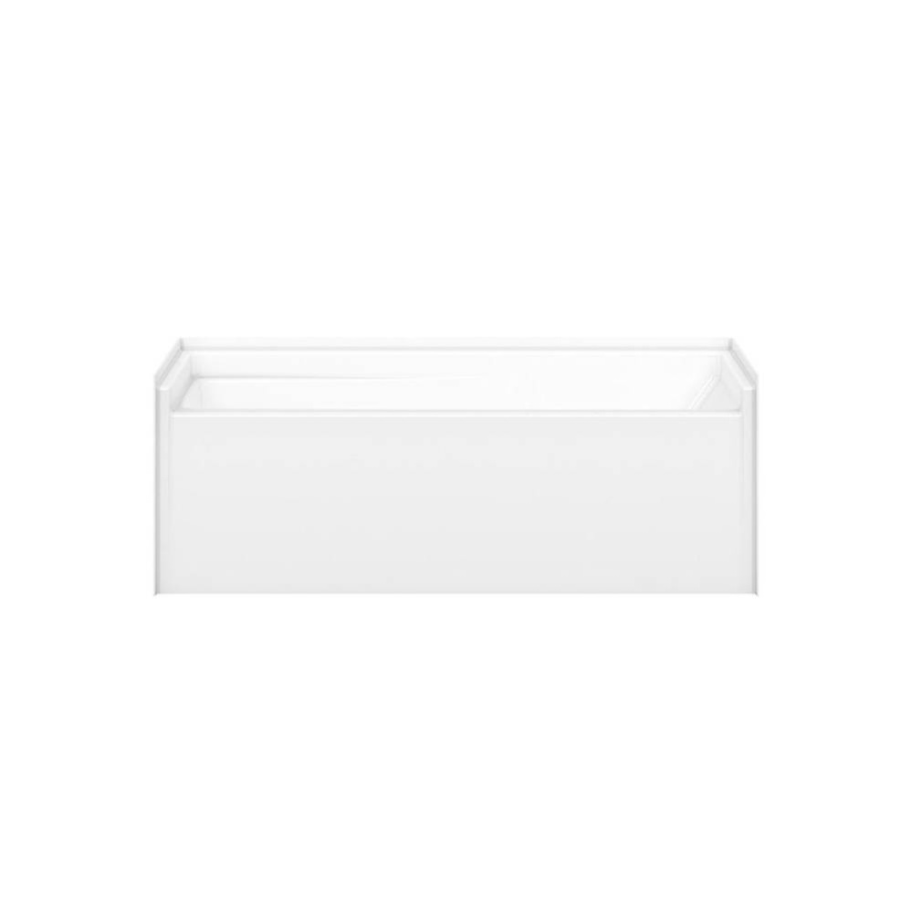 Olio 6030 AcrylX Alcove Right-Hand Drain Bathtub in White
