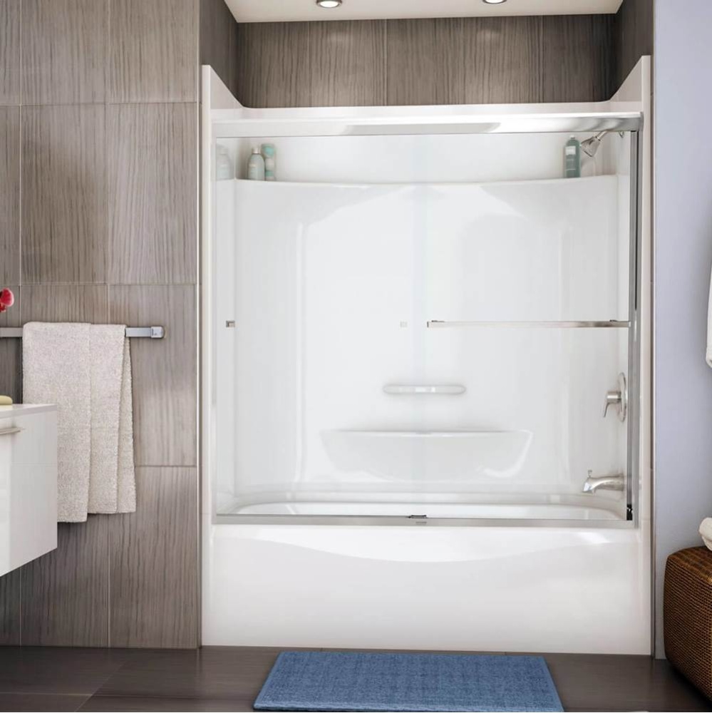 TOF-3260 AcrylX Alcove Right-Hand Drain Bathtub in White