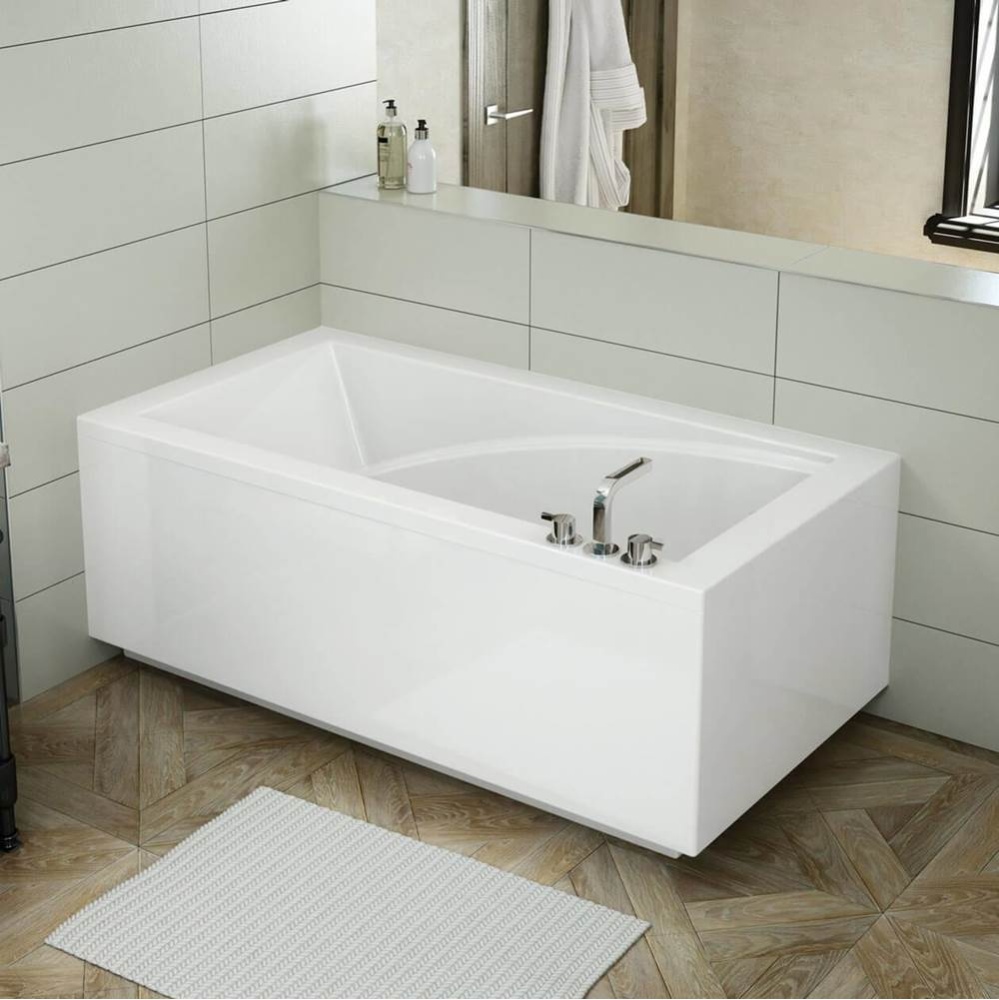 ModulR 6032 (With Armrests) Acrylic Corner Left Left-Hand Drain Bathtub in White