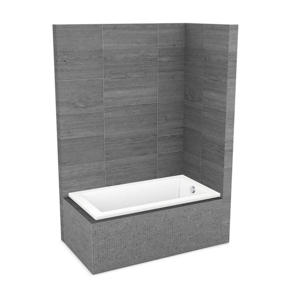 ModulR 6032 IF (Without Armrests) Acrylic Corner Right Right-Hand Drain Bathtub in White