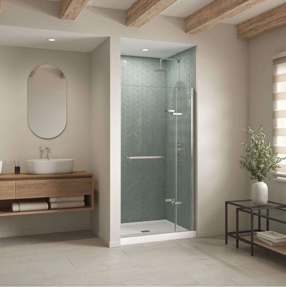 B3X 4236 Acrylic Alcove Shower Base with Center Drain in White