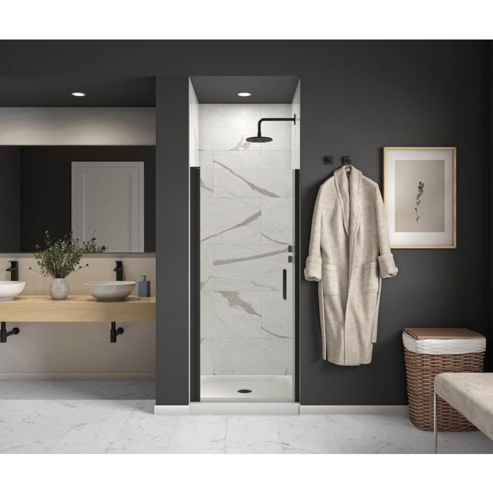 Cappadocia 29-31 x 68 in. 6 mm Pivot Shower Door for Alcove Installation with Clear glass & Ro