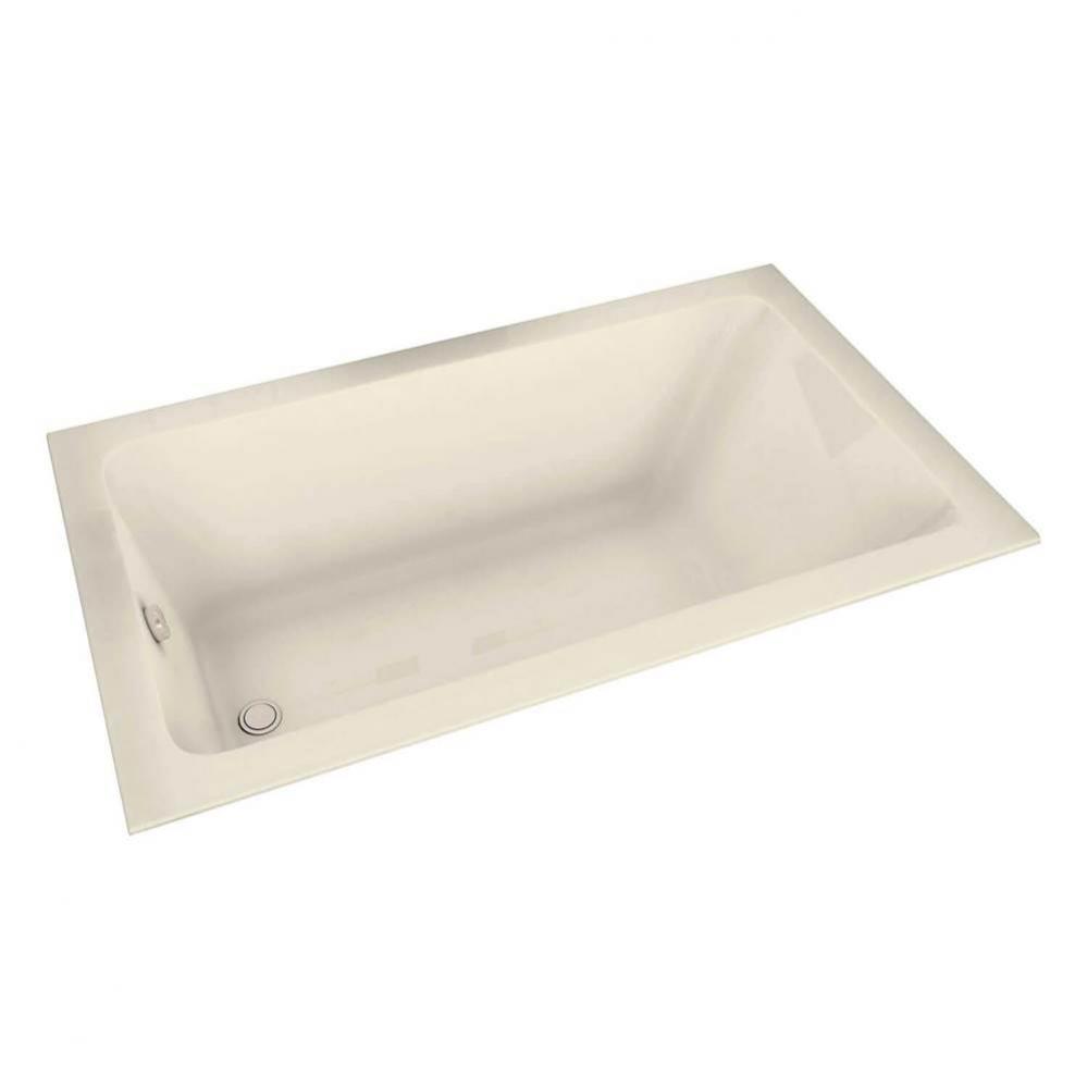 Pose 59.875 in. x 31.75 in. Drop-in Bathtub with Aeroeffect System End Drain in Bone