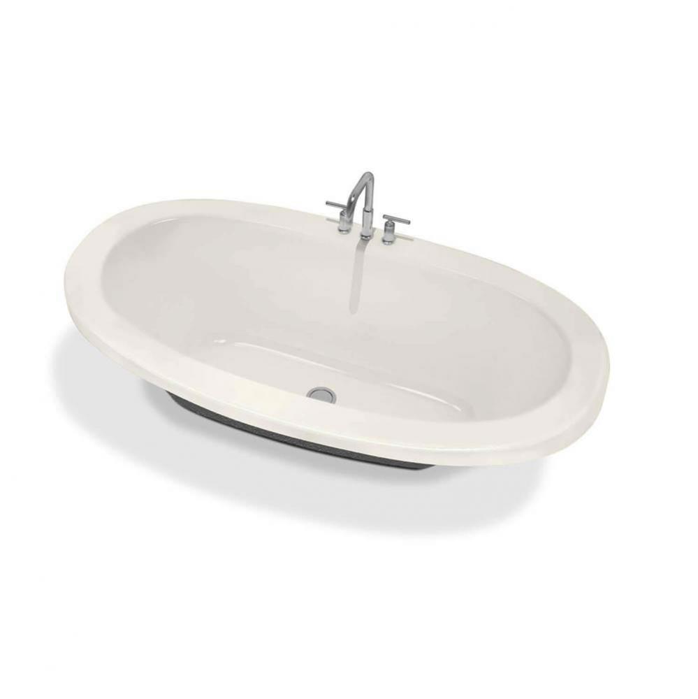 Serenade 66 in. x 36 in. Drop-in Bathtub with Whirlpool System Center Drain in Biscuit