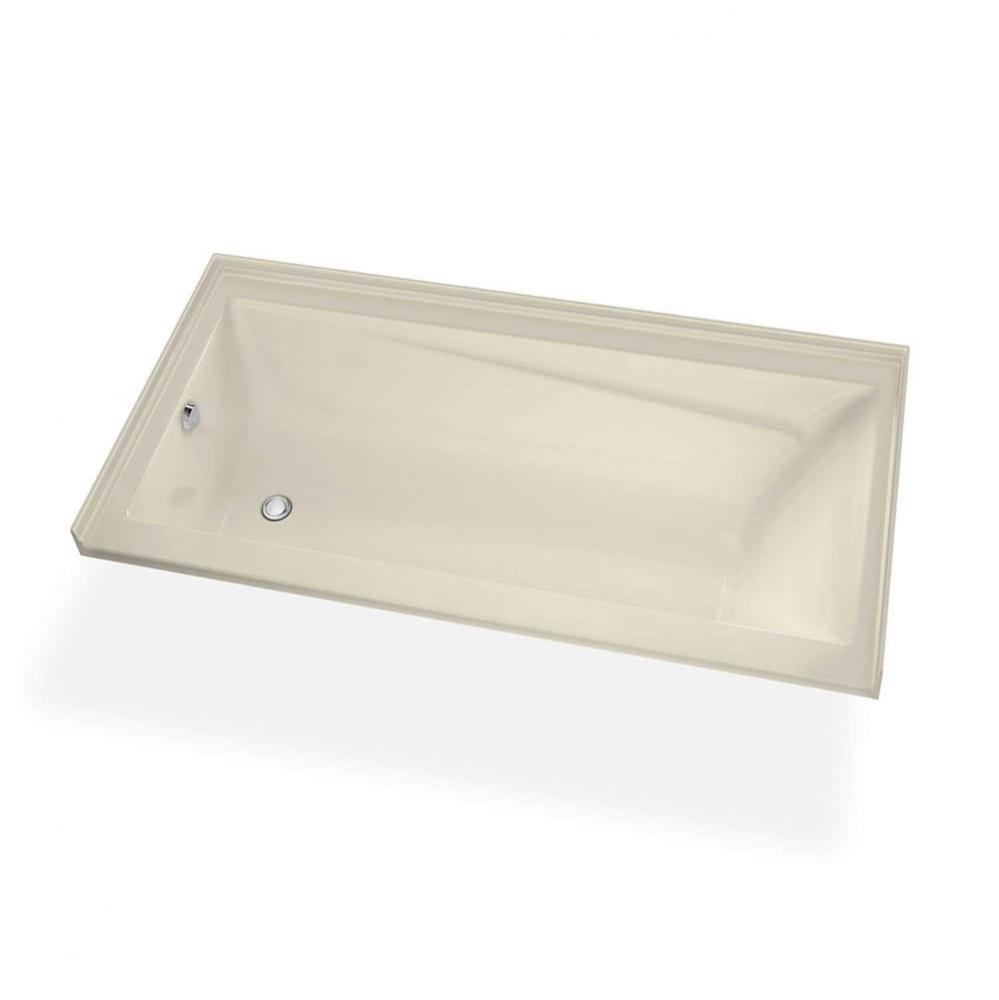 Exhibit IF DTF 59.75 in. x 31.875 in. Alcove Bathtub with Combined Whirlpool/Aeroeffect System Lef