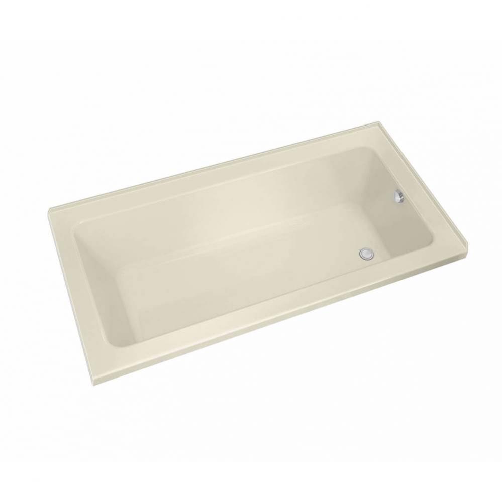 Pose IF 65.75 in. x 35.625 in. Corner Bathtub with Aeroeffect System Right Drain in Bone