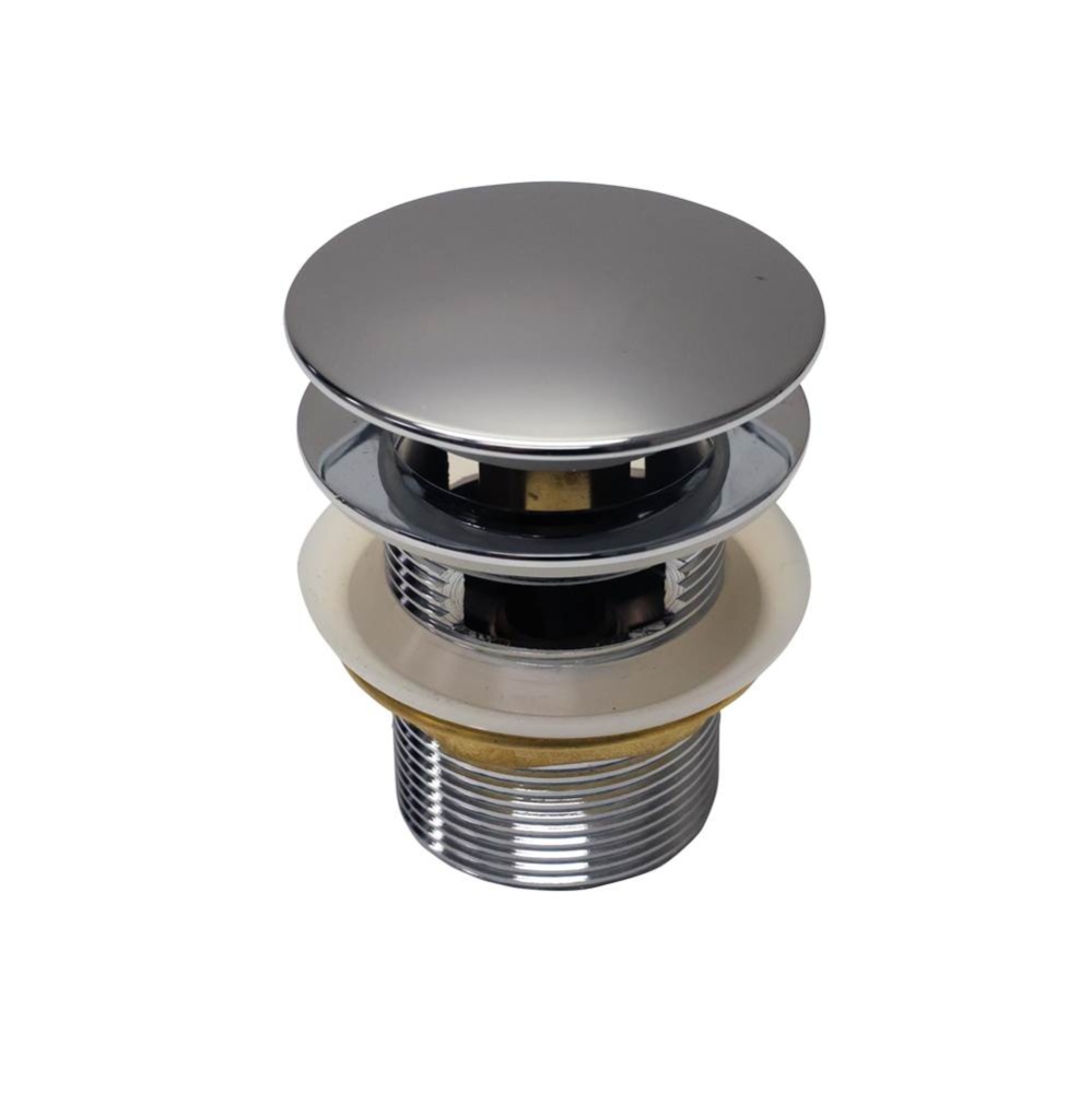 Bathtub Pop-Up Metal Drain in Chrome