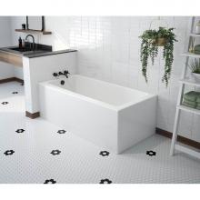 Maax Canada 106814-000-002-101 - Mackenzie Corner 6032 AFR AcrylX Corner Left-Hand Drain Bathtub in White