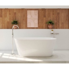 Maax Canada 107527-000-001-000 - Calinda 60 x 30 Acrylic Freestanding Oval Center Drain Bathtub in White