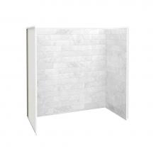 Maax Canada 103418-307-508-000 - Utile 6032 Composite Direct-to-Stud Three-Piece Tub Wall Kit in Marble Carrara