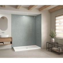 Maax Canada 420042-503-001-000 - B3Square 7236 Acrylic Corner Right Shower Base in White with Center Drain