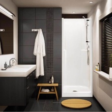 Maax Canada 100971-000-002-000 - Biarritz 80 31.625 in. x 33 in. x 73.875 in. 1-piece Shower with No Seat, Center Drain in White