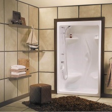 Maax Canada 101139-000-001-100 - Stamina 48-I 51 x 36 Acrylic Alcove Center Drain One-Piece Shower in White