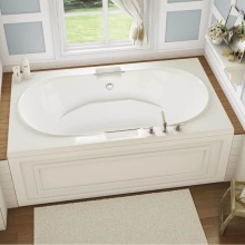 Maax Canada 101250-109-001-100 - Antigua 72 x 42 Acrylic Drop-in Center Drain Combined Hydrosens and Aerosens Bathtub in White