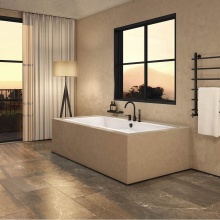 Maax Canada 101270-000-001-000 - Optik 7236 Acrylic Undermount Center Drain Bathtub in White