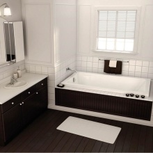 Maax Canada 101456-001-001-100 - Pose 59.875 in. x 29.875 in. Drop-in Bathtub with Whirlpool System End Drain in White