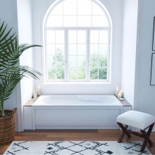 Maax Canada 102945-000-001 - Baccarat 72 x 36 Acrylic Alcove End Drain Bathtub in White