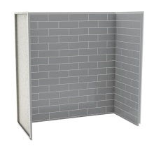 Maax Canada 103414-301-501-000 - Utile 6030 Composite Direct-to-Stud Three-Piece Tub Wall Kit in Metro Ash Grey