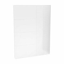 Maax Canada 103422-306-513-000 - Utile 60 in. Composite Direct-to-Stud Back Wall in Erosion Bora white