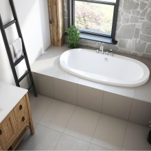 Maax Canada 105509-000-001-105 - Jazz 66 x 36 Acrylic Drop-in Center Drain Bathtub in White