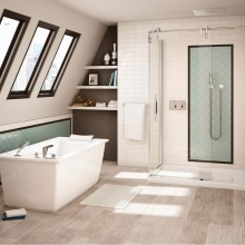 Maax Canada 105571-000-001-100 - Optik 6032 F Acrylic Freestanding End Drain Bathtub in White with White Skirt