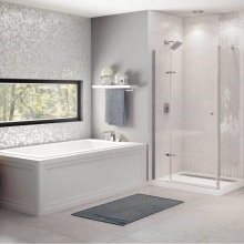 Maax Canada 105722-109-001-100 - Skybox 6636 Acrylic Drop-in End Drain Combined Hydrosens and Aerosens Bathtub in White