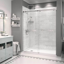 Maax Canada 106355-000-001-001 - Zone Square 60 x 32 Acrylic Alcove or Corner Shower Base in White with Left-Hand Drain