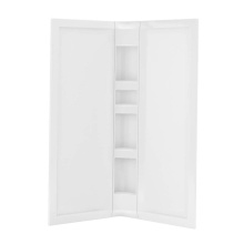 Maax Canada 106383-000-001-000 - 40 x 40 in. Acrylic Three-Piece Corner Shower Wall Kit in White