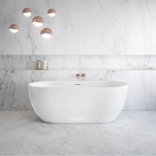 Maax Canada 106878-000-001-000 - Tosca 6732 Acrylic Freestanding Center Drain Bathtub in White with White Skirt