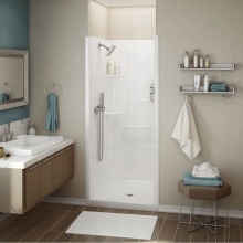 Maax Canada 107007-000-001-000 - ALLIA SH-3636 Acrylic Alcove Center Drain One-Piece Shower in White