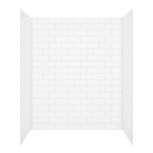 Maax Canada 107180-000-270-000 - Versaline 60 in. Alcove Wall Kit - Subway in White