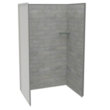 Maax Canada 107459-312-505-000 - Utile 4832 Composite Direct-to-Stud Three-Piece Alcove Shower Wall Kit in Organik Clay