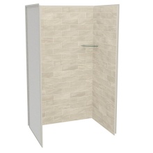 Maax Canada 107459-312-507-000 - Utile 4832 Composite Direct-to-Stud Three-Piece Alcove Shower Wall Kit in Organik Loam