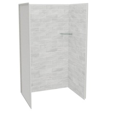 Maax Canada 107460-312-504-000 - Utile 4836 Composite Direct-to-Stud Three-Piece Alcove Shower Wall Kit in Organik Permafrost
