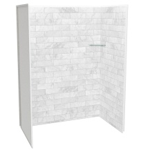 Maax Canada 107464-307-508-000 - Utile 6036 Composite Direct-to-Stud Three-Piece Alcove Shower Wall Kit in Marble Carrara