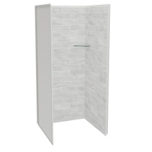 Maax Canada 107479-312-504-000 - Utile 3636 Composite Direct-to-Stud Three-Piece Alcove Shower Wall Kit in Organik Permafrost