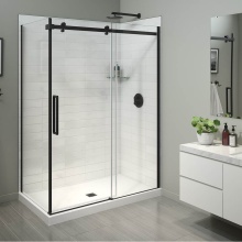 Maax Canada 134955-900-340-000 - Halo Pro 60 x 36 x 78 3/4 in. 8mm Sliding Shower Door for Corner Installation with Clear glass in