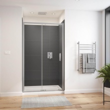 Maax Canada 135235-900-084-000 - Connect Pro 43.5-45 x 76 in. 6mm Sliding Shower Door for Alcove Installation with Clear glass in C