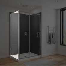 Maax Canada 135239-900-084-000 - Connect Pro Return Panel for 32 in. Base with Clear glass in Chrome