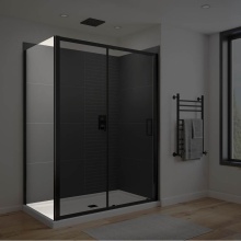 Maax Canada 135240-900-340-000 - Connect Pro Return Panel for 36 in. Base with Clear glass in Matte Black